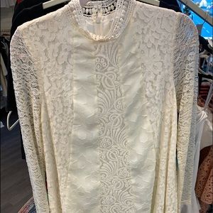 white turtleneck dress